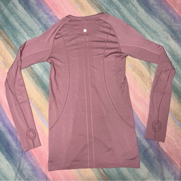 Lululemon Swiftly Tech Long Sleeve Crew Misty Merlot size 8 - Picture 8 of 9